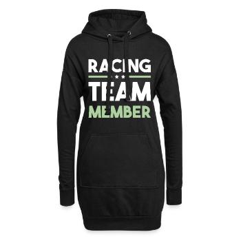 Racing Team - Hoodie-Kleid - Schwarz - Vorne