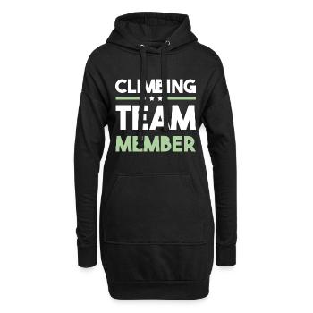 Climbing Team - Hoodie-Kleid - Schwarz - Vorne