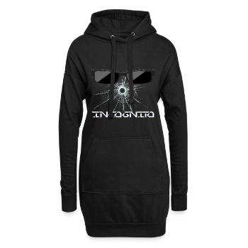 gebrochenes Glas Sonnenbrille - Incognito - Hoodie-Kleid - Schwarz - Vorne