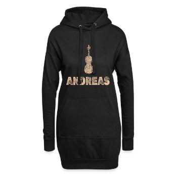 Violoncelle Andreas - Sweat-shirt à capuche long Femme - noir - Devant