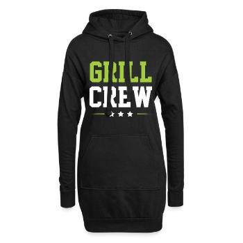 Grill Crew - Hoodie-Kleid - Schwarz - Vorne