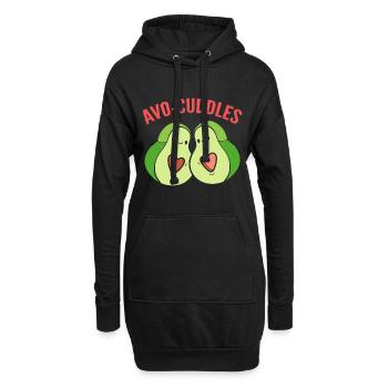 Avo-Cuddles Smoothie Mixer - Hoodie-Kleid - Schwarz - Vorne