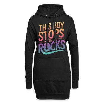 Experte für Geologie Gestein Geologe - Hoodie-Kleid - Schwarz - Vorne