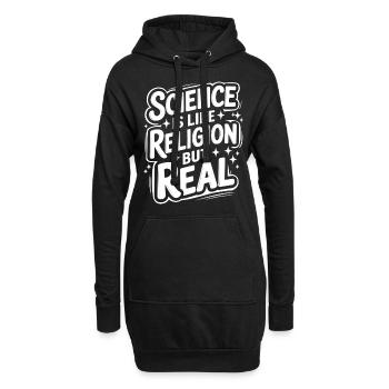 Athéisme, athée, anti-religion, agnostique - Sweat-shirt à capuche long Femme - noir - Devant