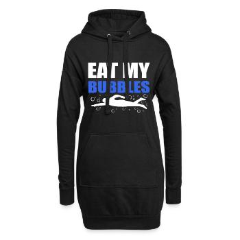 Nageur professionnel Eat My Bubbles - Sweat-shirt à capuche long Femme - noir - Devant