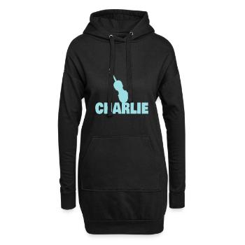 Cello Charlie - Hoodie-Kleid - Schwarz - Vorne