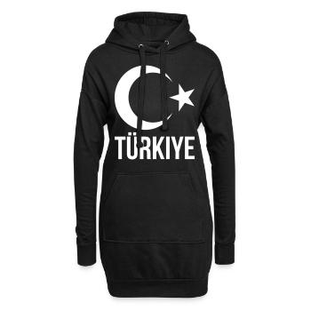 Türkei - Hoodie-Kleid - Schwarz - Vorne