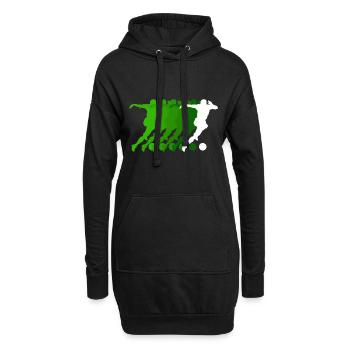 Attaquant de football Jersey Joueur de football - Sweat-shirt à capuche long Femme - noir - Devant