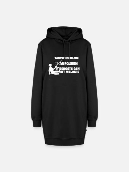 melanie - Hoodie-Kleid - Schwarz