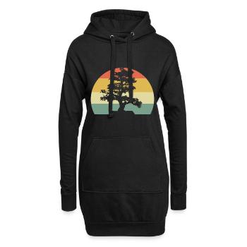 Bonsai-Meister Bonsai-Enthusiast - Hoodie-Kleid - Schwarz - Vorne