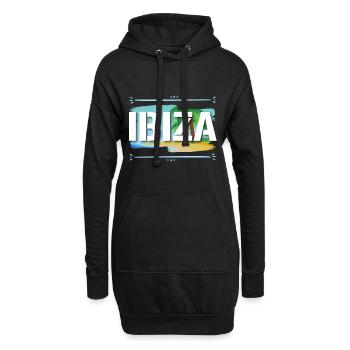 Ibiza - Sweat-shirt à capuche long Femme - noir - Devant