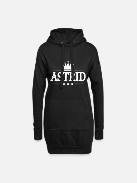 Astrid - Hoodie-Kleid - Schwarz