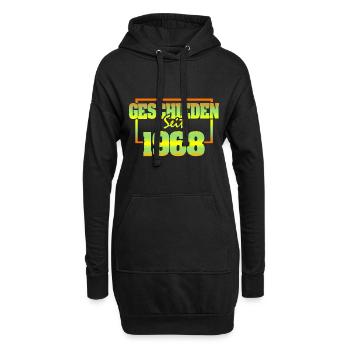 1968 - Hoodie-Kleid - Schwarz - Vorne