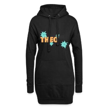 Edelweiß Theo - Hoodie-Kleid - Schwarz - Vorne