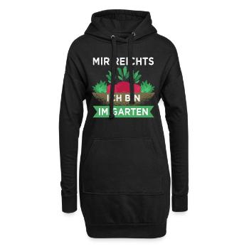 Garten - Lustiges Hobbygärtner Geschenk - Hoodie-Kleid - Schwarz - Vorne
