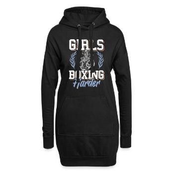 Girls Boxing women - Hoodie Dress - black - Front