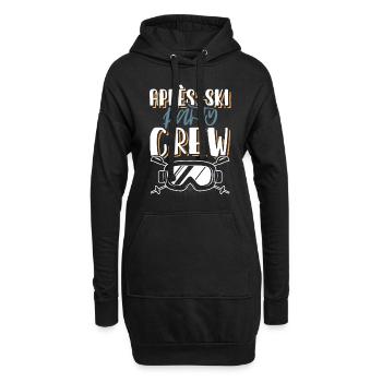Apres Ski Crew - Hoodie-Kleid - Schwarz - Vorne