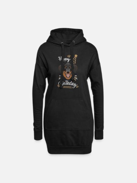 Birthday Gift Hovawart - Hoodie Dress - black
