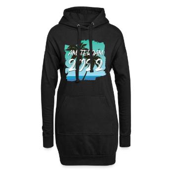 Amsterdam 2022 - Hoodie-Kleid - Schwarz - Vorne