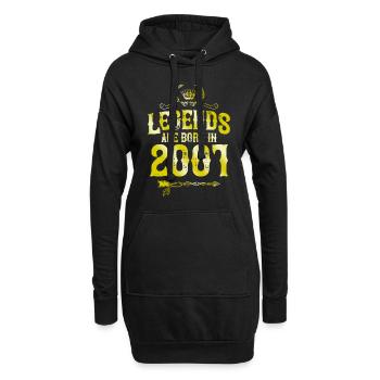 2001 legends born in - Hoodie-Kleid - Schwarz - Vorne