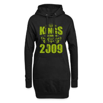 kings are born 2009 - Hoodie-Kleid - Schwarz - Vorne