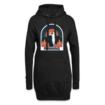Marathon, TrailRunning Runner - Hoodie Dress - black - Front