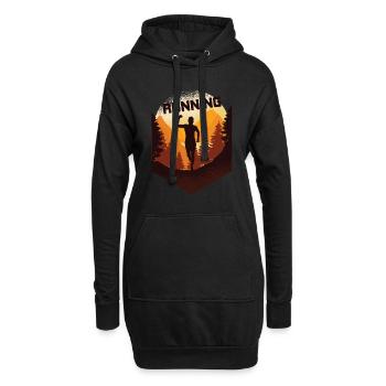 Marathon, TrailRunning Runner - Hoodie Dress - black - Front