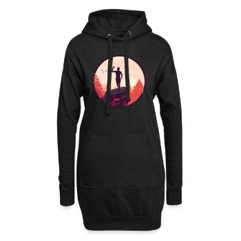 Marathon, TrailRunning Runner - Hoodie Dress - black - Front