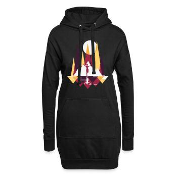 Jump Shoes Fitness Fitness Femme - Sweat-shirt à capuche long Femme - noir - Devant