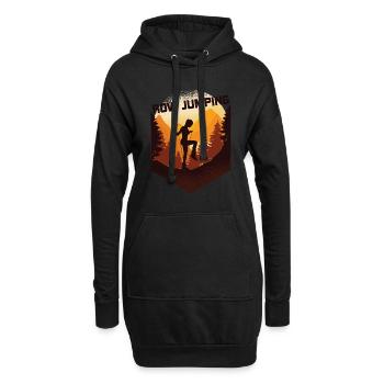 Rope Jumping Rope Jumping Frau - Hoodie-Kleid - Schwarz - Vorne
