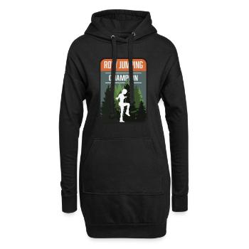 Rope Jumping Champion - Hoodie-Kleid - Schwarz - Vorne