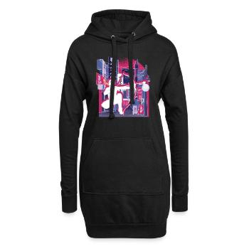Arrowtag de la ville asiatique - Sweat-shirt à capuche long Femme - noir - Devant