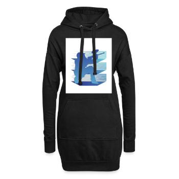 Geometry Paintball - Hoodie Dress - black - Front