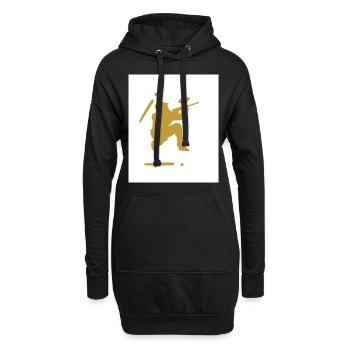 Geometry Paintball - Hoodie Dress - black - Front