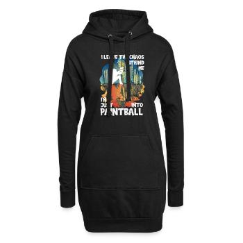 Chaos Paintball - Hoodie-Kleid - Schwarz - Vorne