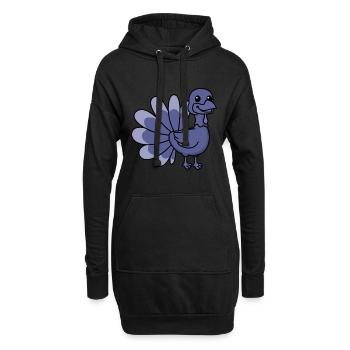 Truthan Comic Tier - Hoodie-Kleid - Schwarz - Vorne