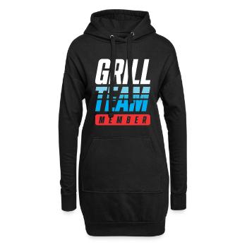 Grill Team - Hoodie-Kleid - Schwarz - Vorne