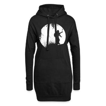 Spritzer - Kreis - Wandern - (3) - Hoodie-Kleid - Schwarz - Vorne