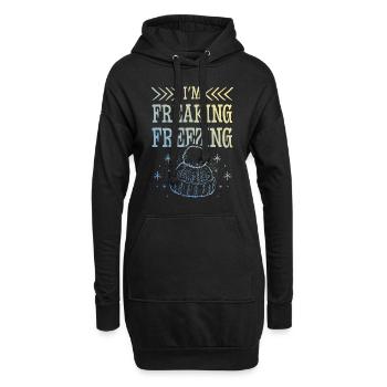 Freezing Winter - Hoodie-Kleid - Schwarz - Vorne