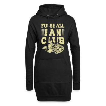 Fussball Fan Club - Hoodie-Kleid - Schwarz - Vorne
