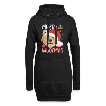 Nova Scotia Retriever Frohe Weihnachten - Hoodie-Kleid - Schwarz - Vorne