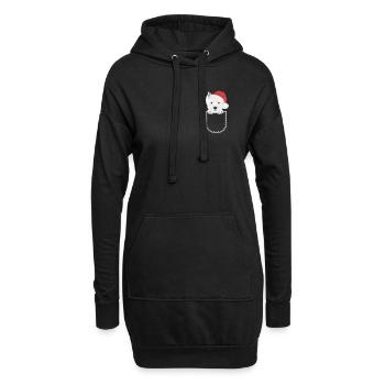 West Highland Terrier Joyeux Noël - Sweat-shirt à capuche long Femme - noir - Devant