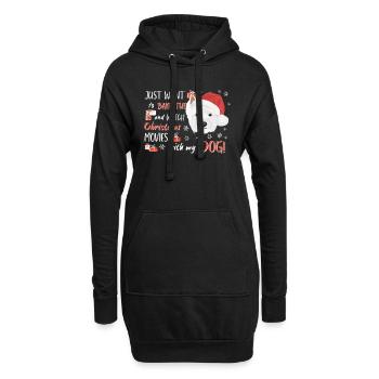 West Highland Terrier Joyeux Noël - Sweat-shirt à capuche long Femme - noir - Devant