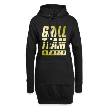 Grill Team - Hoodie-Kleid - Schwarz - Vorne