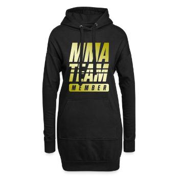 Mma Team - Hoodie-Kleid - Schwarz - Vorne