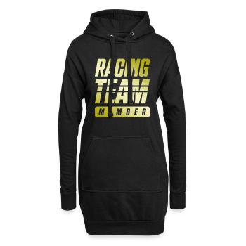 Racing Team - Hoodie-Kleid - Schwarz - Vorne