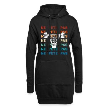 Ne Pète Pas Squat Gym Muscu Humour - Sweat-shirt à capuche long Femme - noir - Devant