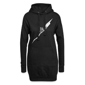 Mountainbiking - (3) - Hoodie-Kleid - Schwarz - Vorne