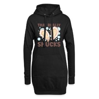Auster-liebhaber Lustige Auster Auster Shucker - Hoodie-Kleid - Schwarz - Vorne