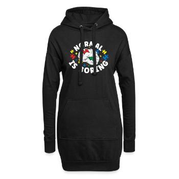 Autism Awareness Autism Disease Autistic Gift - Hoodie-Kleid - Schwarz - Vorne